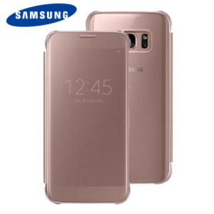 This Official Samsung Clear View Cover in rose gold is the perfect way to keep your Galaxy S7 smartphone protected whilst keeping yourself updated with your notifications thanks to the clear view front cover.