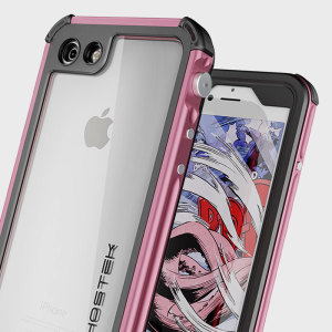 Equip your iPhone 7 with the most extreme and durable protection around! The pink Ghostek Atomic 3.0 is completely waterproof and provides rugged drop protection with it's HD scratch resistant screen protector, whilst keeping the phone slim.