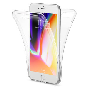 Olixar FlexiCover Full Body iPhone 8 Plus / 7 Plus Gel Case - Clear
