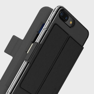This sleek, attractive attachment to your Mophie Base Case transforms your iPhone 7 Plus into a card holder, ideal for carrying cards, cash or ID. The Folio attaches to the Base Case magnetically, meaning it looks great and feels secure.