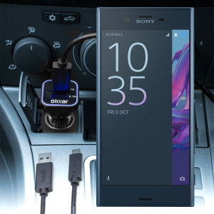 Keep your Sony Xperia XZ fully charged on the road with this compatible Olixar high power dual USB 3.1A Car Charger with an included high quality USB to USB-C charging cable.