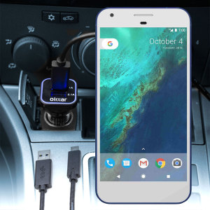 Keep your Google Pixel fully charged on the road with this compatible Olixar high power dual USB 3.1A Car Charger with an included high quality USB to USB-C charging cable.