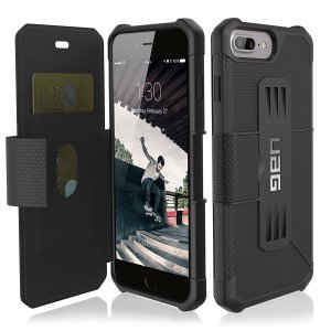 Equip your iPhone 8 Plus / 7 Plus with extreme, military-grade protection and storage for cards with the Metropolis Rugged Wallet case in black from UAG. Impact and water resistant this is the ideal way of protecting your phone and providing card storage.