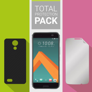 Protégez votre magnifique HTC 10 des dommages occasionnels du quotidien grâce au pack Olixar Protection Totale. Ce pack est constitué d'une coque ultra fine et d'une protection d'écran en verre trempé. En soit, ce pack offre à votre smartphone une protection complète, légère et très efficace.