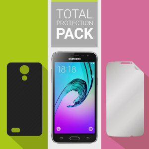 Protégez votre magnifique Samsung Galaxy J3 2016 des dommages occasionnels du quotidien grâce au pack Olixar Protection Totale. Ce pack est constitué d'une coque ultra fine et d'une protection d'écran en verre trempé. En soit, ce pack offre à votre smartphone une protection complète, légère et très efficace.