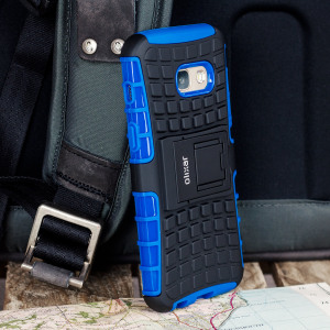 Protect your Samsung Galaxy A3 2017 from bumps and scrapes with this blue ArmourDillo case. Comprised of an inner TPU case and an outer impact-resistant exoskeleton, offering sturdy and robust protection, but also a sleek modern styling.