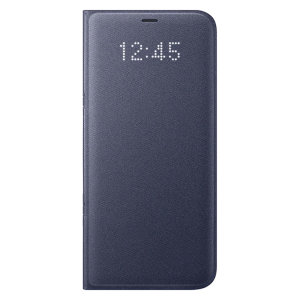Protégez la face arrière, les côtés ainsi que l’écran de votre Samsung Galaxy S8 Plus tout en gardant un œil sur vos notifications à travers l’écran LED avec cette Flip Wallet Cover (housse portefeuille) officielle Samsung.