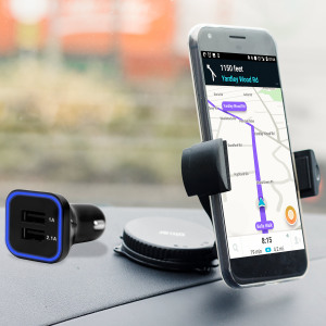 Das Pack enthält wesentliche Elemente, die Sie für Ihr Handy während einer Autofahrt benötigen. Ausgestattet mit einem robusten Autohalterung und einem Autoladegerät mit zusätzlichen USB-Port für Ihr Google Pixel XL