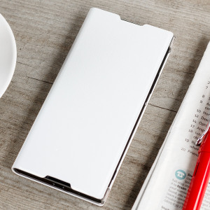 This high quality official bi-fold folio case from Sony houses your Xperia XA1 smartphone, providing protection and access to your ports and features while incorporating a built-in viewing stand - in white.