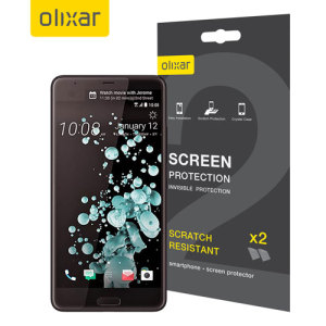 Hold din HTC U Ultra skjerm i perfekt stand med denne Olixar ripebestandige skjermbeskytter 2-i-1 pakken.