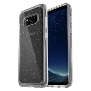 Schlanke Schutzhülle für das Samsung Galaxy S8 aus zwei Materialien. Dei Otterbox Symmetry Serie bietet stylischen Schutz.