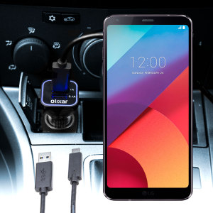 Laden Sie Ihr LG G6 unterwegs auf, mit diesem Hochleistungs 3.1A Huawei Mate 9 Kfz-Ladegerät und USB zu USB-C Ladekabel.