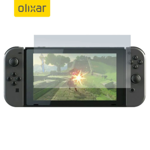 Keep your Nintendo Switch screen in pristine condition with this Olixar scratch-resistant screen protector 2-in-1 pack.