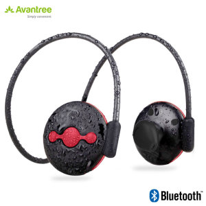 Listen to music and take calls on the go with the Jogger Plus Bluetooth headphones in black and red from Avantree. Lightweight, long-lasting and boasting great EQ response, these wireless headphones will be your constant companion.