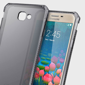 Experience superior protection for your Samsung Galaxy J5 Prime with the smoke black Spectrum case from ITSKINS. Drop test certified over 6ft, this case will show off the unique design of your device and provide shock and drop resistance.