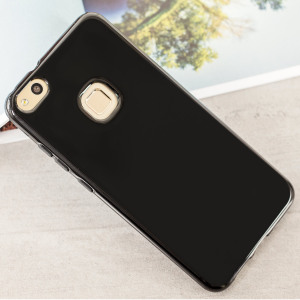 Custom moulded for the Huawei P10 Lite, this solid black FlexiShield case by Olixar provides slim fitting and durable protection against damage.