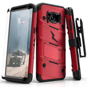 Equipaggia il tuo Samsung Galaxy S8 Plus con protezione di grado militare e superba funzionalità con il caso Bolt ultra-rugged in rosso da Zizo. Viene fornito completo di una protezione dello schermo in vetro temperato e una pratica clip da cintura / cavalletto.