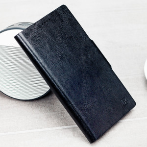 Olixar Leather-Style Sony Xperia XZ Premium Plånboksfodral - Svart