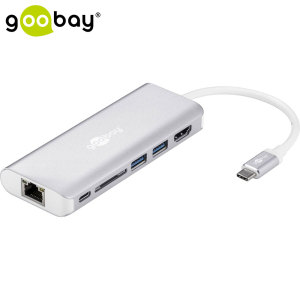 Hub USB-C Multiport 4K HDMI et USB Goobay - Argent