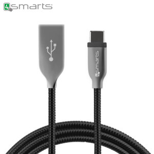 With polished aircraft aluminium connectors, this stainless steel-sheathed 1 metre cable from 4smarts offers a super-sturdy, durable and reliable way to charge and sync your USB-C compatible smartphone or tablet.