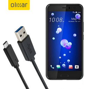 Olixar USB-C HTC U11 Charging Cable - Black 1m