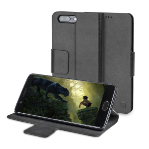 The Olixar leather-style OnePlus 5 Wallet Case in black attaches to the back of your phone to provide superb enclosed protection and can also be used to hold your credit cards. So you can leave your other wallet home as this case has it all covered.