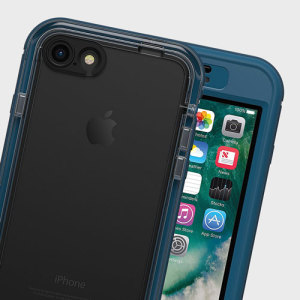 Experience the freedom to surf, sing in the shower, ski, snowboard, work on construction sites and have true iPhone 7 use anywhere you go with the LifeProof Nuud tough case in midnight indigo blue.