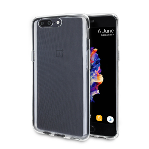 Custom moulded for the OnePlus 5, this clear Olixar FlexiShield case provides slim fitting and durable protection against damage.