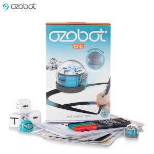 Introducing the Ozobot 2.0 Bit in cool blue - the perfect way to introduce children to computer science, robotics and coding in a fun and imaginative way. This starter kit includes an OzoCode reference sheet and over 20 activities to complete.