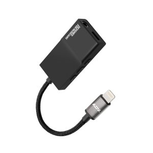 Listen to your music in high-resolution through any headphones or earphones and charge your iPhone at the same time. This awesome digital to analog converter is perfect for any lightning audio listening experience. MFi Apple certified too.