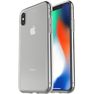 Mantenga visible el bonito diseño del iPhone X mientras que le añade una protección de calidad gracias a esta funda de OtterBox.