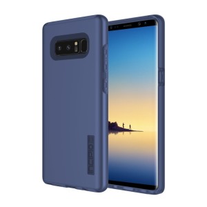 The Incipio DualPro in midnight blue wraps your Samsung Galaxy Note 8 in 2 layers of protection, first of which being a strong silicone core and the second being a colourful hard shell outer cover.