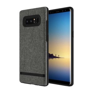 Protect your Samsung Galaxy Note 8 with this slim fitting and soft touch Esquire Carnaby case from Incipio. Featuring a premium grey fabric with a contrasting dark TPU frame, this case reveals the real beauty of your new Galaxy Note 8 perfectly.