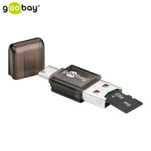 Transfer files, media and other items from your USB-C smartphone to a Micro SD card with this compact, lightweight adapter from Goobay.