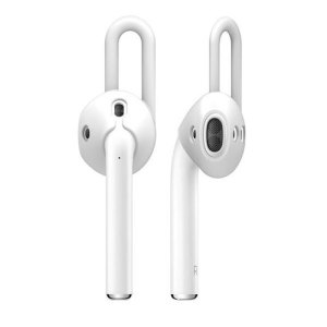 Designed exclusively for Apple AirPods, the Earhooks from Elago is an ideal accessory to ensure a secure fit and convenient storage of you wireless earphones. Each package comes with two pairs of Earhooks which are different in size.
