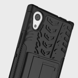 Protect your Sony Xperia L1 from bumps and scrapes with this black ArmourDillo case. Comprised of an inner TPU case and an outer impact-resistant exoskeleton, with a built-in viewing stand.