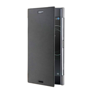 This "Made for Xperia" black premium book case by Roxfit holds the Sony Xperia XZ1 within a form fitting frame, crafted from an ultra-high quality slim shell and featuring a super-slim front flap. Also features a convenient inner card slot.