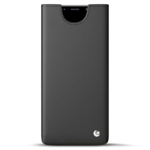 Protect your Samsung Galaxy Note 8 in style with this luxurious hand-crafted leather pouch case in black by Noreve.