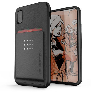 Der Exec-Premium Case mit gehärtetem Glas Bildschirmschutz Ihr iPhone X mit fantastischen Schutz zu bieten. Auch verfügt über Steckplätze für ihre Kreditkarten, ID und Bargeld