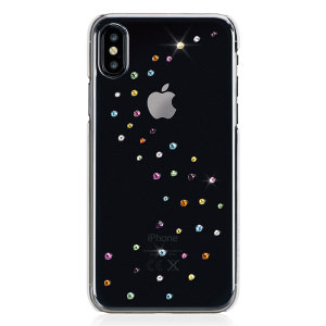 Dress up your iPhone X with Swarovski Crystals, making it sparkle and shine with this new Cotton Candy Case from the Bling My Thing Milky Way Collection.