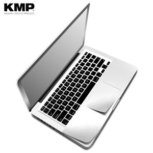 Keep your MacBook Pro Retina 15 safe from dust, debris and scratches with this protective skin from KMP. This "second skin" effortlessly attaches to the surface of your MacBook, shielding it from surface damage and taking nothing away from the aesthetic.