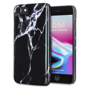 Enhance and protect your iPhone 8 / 7 with this glamorous black case from LoveCases. Your iPhone fits perfectly into the secure, durable frame, while a classical marble-effect design adds a touch of historic prestige to your already-gorgeous device.