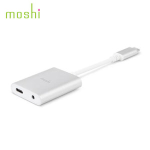 The Moshi USB-C to 3.5mm adapter makes it possible to listen to music through your favourite headphones while charging your USB-C smartphone. Listen to music or talk through analog headphones while you charge your device.
