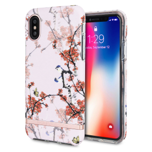 The Freedom series from Richmond & Finch for iPhone X combines hard-wearing, durable protection with high fashion detailing and elegant, attractive design. Eye-catching, unique and protective, this cherry blush case is your iPhone's perfect companion.