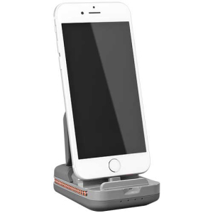 Ventev portable power bank and charging stand is suitable for quickly replenishing your Apple device's battery on the go. Holding 3000 mAh of power, it will fully charge iPhone X / 8 Plus / 8 etc. It also features a charging dock and a built-in cable.