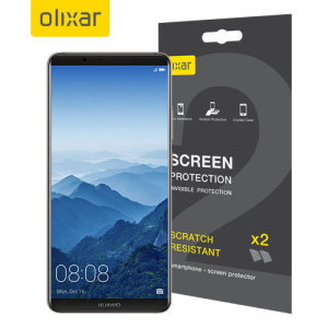 Keep your Huawei Mate 10 Pro screen in pristine condition with this Olixar scratch-resistant screen protector 2-in-1 pack. Ultra responsive and easy to apply, these screen protectors are the ideal way to keep your display looking brand new.