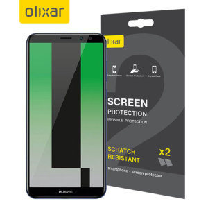 Keep your Huawei Mate 10 Lite screen in pristine condition with this Olixar scratch-resistant screen protector 2-in-1 pack. Ultra responsive and easy to apply, these screen protectors are the ideal way to keep your display looking brand new.