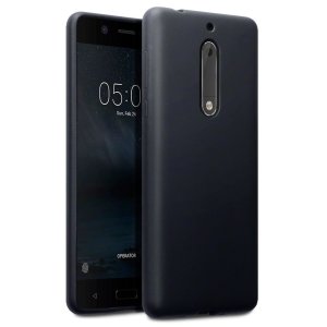 Custom moulded for the Nokia 5, this solid black FlexiShield case by Olixar provides slim fitting and durable protection against damage.