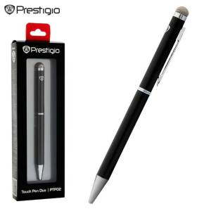 This 2-in-1 stylus pen features both a high-sensitivity touchscreen stylus tip and a precision roller ball pen. The Prestigio Duo is fully compatible with all touch screen devices - perfect whether you're sketching on screen or on paper.