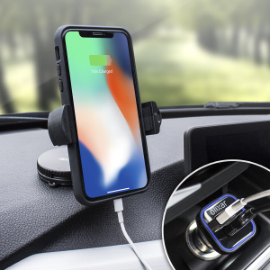Pack support voiture iPhone X Olixar DriveTime avec chargeur